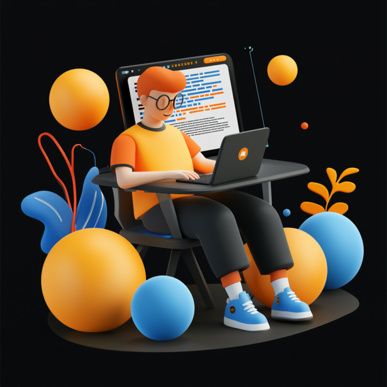 xiaoz0004_3d_vector_illustration_of_man_sitting_at_the_desk_and_459c5100-bf6c-4c71-a65c-69d0bccc23fe